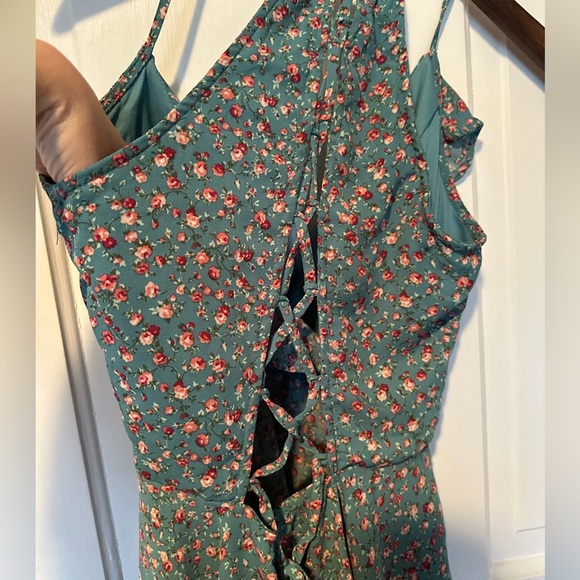 NWOT Charlotte Russe Teal Floral Sundress SIZE S - Picture 6 of 10